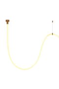 Lampa wisząca SNAKE LED wąż ledowy złota 300 cm