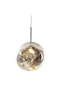 Lampa wisząca GLAM M srebrna 28 cm