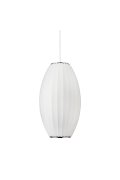 Lampa wisząca SILK BARREL biała 50 cm