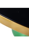 Stolik kawowy DOLCE FLAT zielono czarny 75 cm