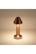 Lampa stołowa TAVOLO B LED dotykowa miedziana 22 cm