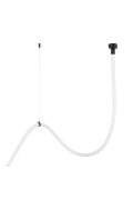 Lampa wisząca SNAKE LED wąż ledowy czarna 400 cm