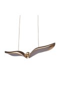Lampa wisząca GUFO 1 LED różowe złoto 36 cm