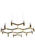 Lampa wisząca CANDLES-12B złota 106 cm