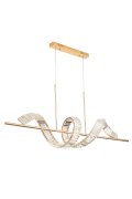 Lampa wisząca RITZ LED złota 150 cm