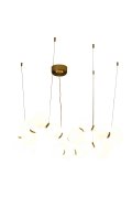 Lampa wisząca CORALLI-80 biało-mosiężna 80 cm