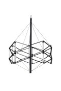 Lampa wisząca SPACE LED czarna 60 cm