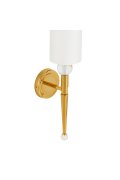 Lampa ścienna DAMA złota 52 cm glamour