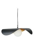 Lampa wisząca ENZO czarno złota 60 cm
