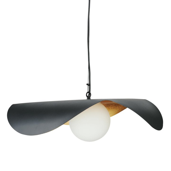 Lampa wisząca ENZO czarno złota 60 cm