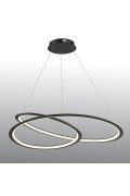 Lampa wisząca SPIRELLO ledowa czarna 80 cm