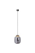 Lampa wisząca BOOM LED szaro złota 25 cm