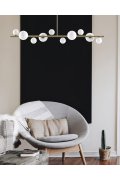 Lampa wisząca MILKY DROP złota 120 cm