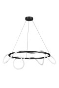 Lampa wisząca FANTASIA ROUND LED czarna 60 cm