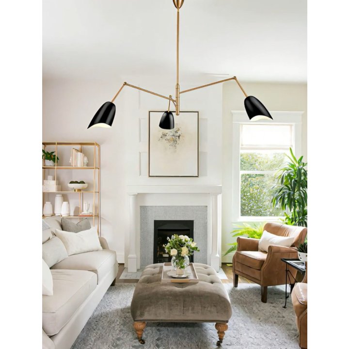 Lampa wisząca RAGNO czarna 150 cm