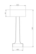 Lampa stołowa TAVOLO A LED dotykowa miedziana 21 cm