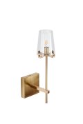 Lampa ścienna CLASSICO złota szklany klosz 62 cm