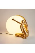 Lampa stołowa WOMAN-1 złota 47 cm