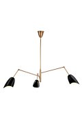 Lampa wisząca RAGNO czarna 150 cm