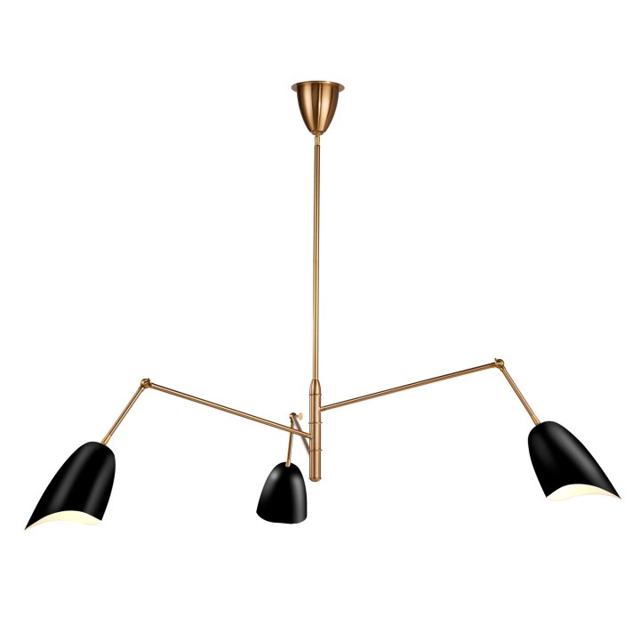 Lampa wisząca RAGNO czarna 150 cm