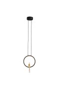 Lampa wisząca AMICI led czarno złota 27 cm