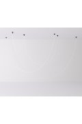 Lampa wisząca SNAKE LED wąż ledowy czarna 300 cm