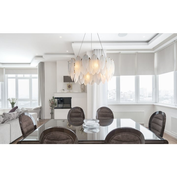 Lampa wisząca PIUMA biała 60 cm