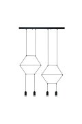 Lampa wisząca LINEA-4 LONG czarna 70 cm