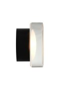 Lampa ścienna CARMELLO LED transparentna czarna 13,5 cm