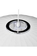Lampa wisząca SILK FLAT biała 50 cm - nowoczesna i minimalistyczna