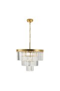Lampa wisząca SPLENDORE złota 50 cm