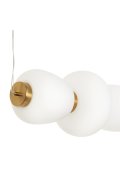 Lampa wisząca BRILLA-6 LED biało-złota 125 cm