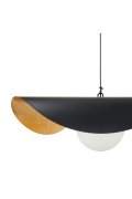 Lampa wisząca ENZO czarno złota 60 cm