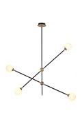 Lampa wisząca SPILLO czarno złota 92 cm