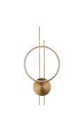 Lampa ścienna ECLIPTICA LED złota 100 cm