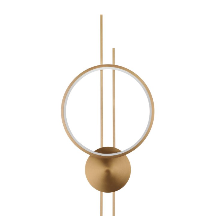 Lampa ścienna ECLIPTICA LED złota 100 cm