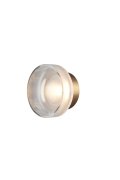Lampa ścienna CARMELLO LED transparentna złota 13,5 cm