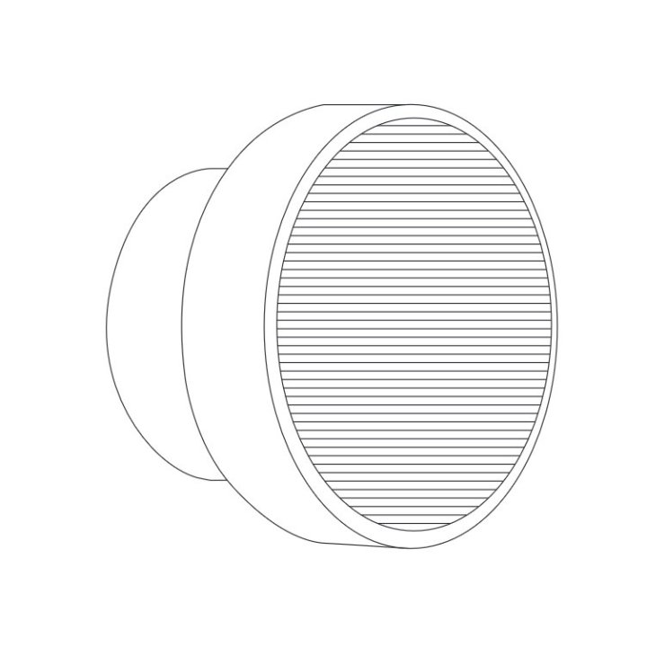 Lampa ścienna CARMELLO LED transparentna czarna 13,5 cm