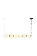 Lampa wisząca BRILLA-6 LED biało-czarna 125 cm