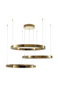 Lampa wisząca CIRCLE 40+60+80 LED złoty połysk na 1 podsufitce