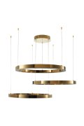 Lampa wisząca CIRCLE 40+60+60 LED złoty połysk na 1 podsufitce