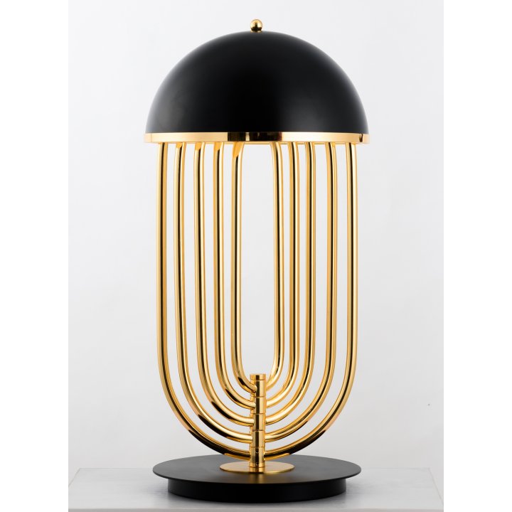 Lampa stołowa DOLCE VITA czarno złota 60 cm