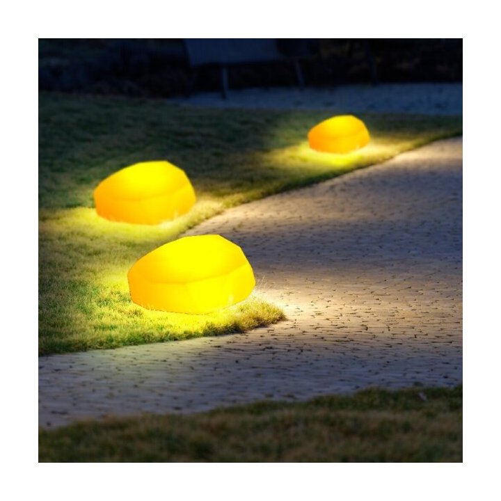 Lampa ogrodowa kamień DIAMOND M LED RGBW 16 kolorów 43 cm