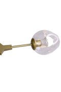 Lampa wisząca MODERN ORCHID-6 złoto transparentna 130 cm