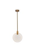 Lampa wisząca MARBLE LED marmurowo złota 30 cm