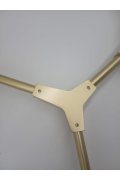 Lampa wisząca MODERN ORCHID-6 złoto transparentna 130 cm