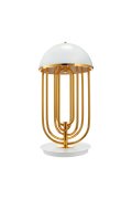 Lampa stołowa DOLCE VITA biało złota 60 cm