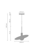 Lampa wisząca JUPITER złota 30 cm