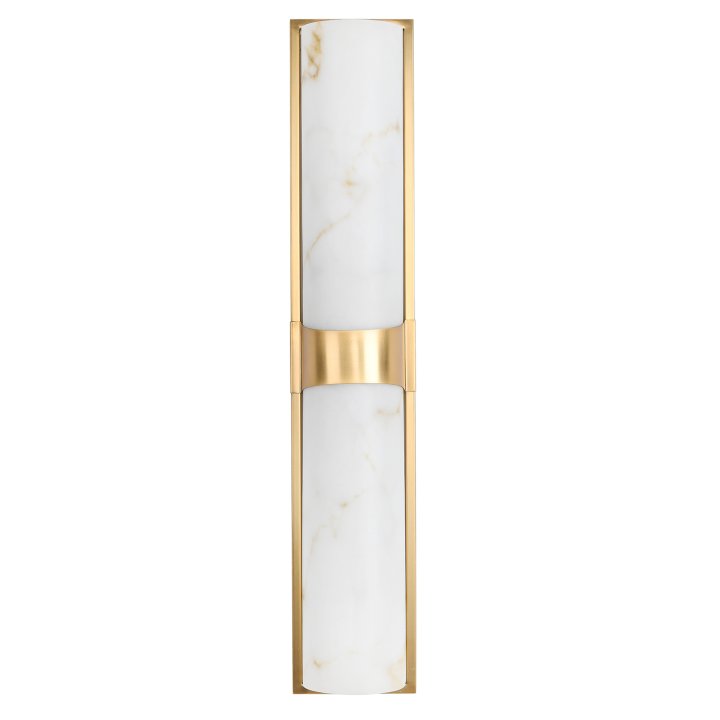 Lampa ścienna MURO LED biały marmur 66 cm
