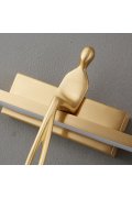 Lampa ścienna led AMICI złota 31 cm